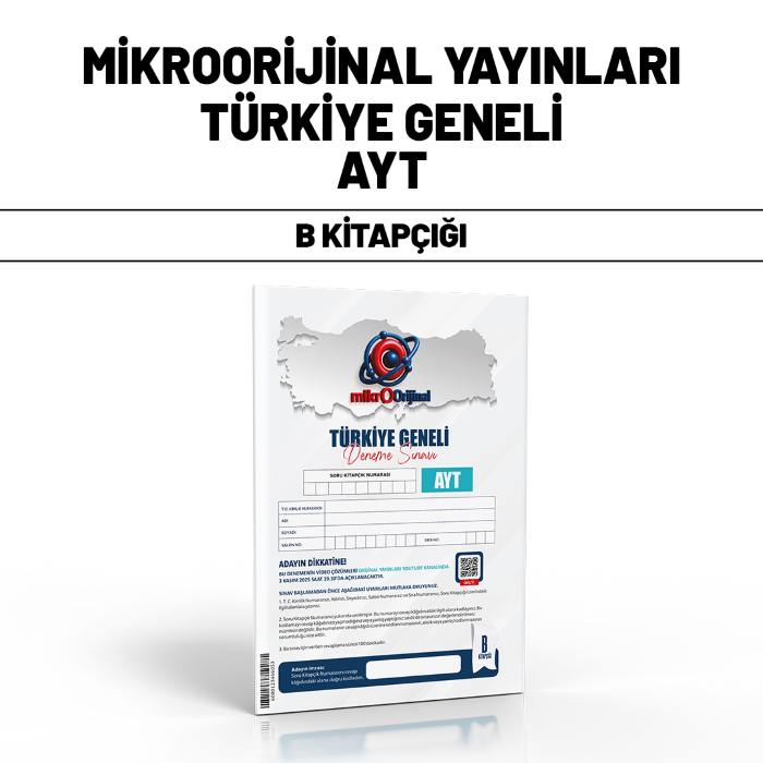 MİKROORİJİNAL YKS AYT TÜRKİYE GENELİ SNV B - 25-26